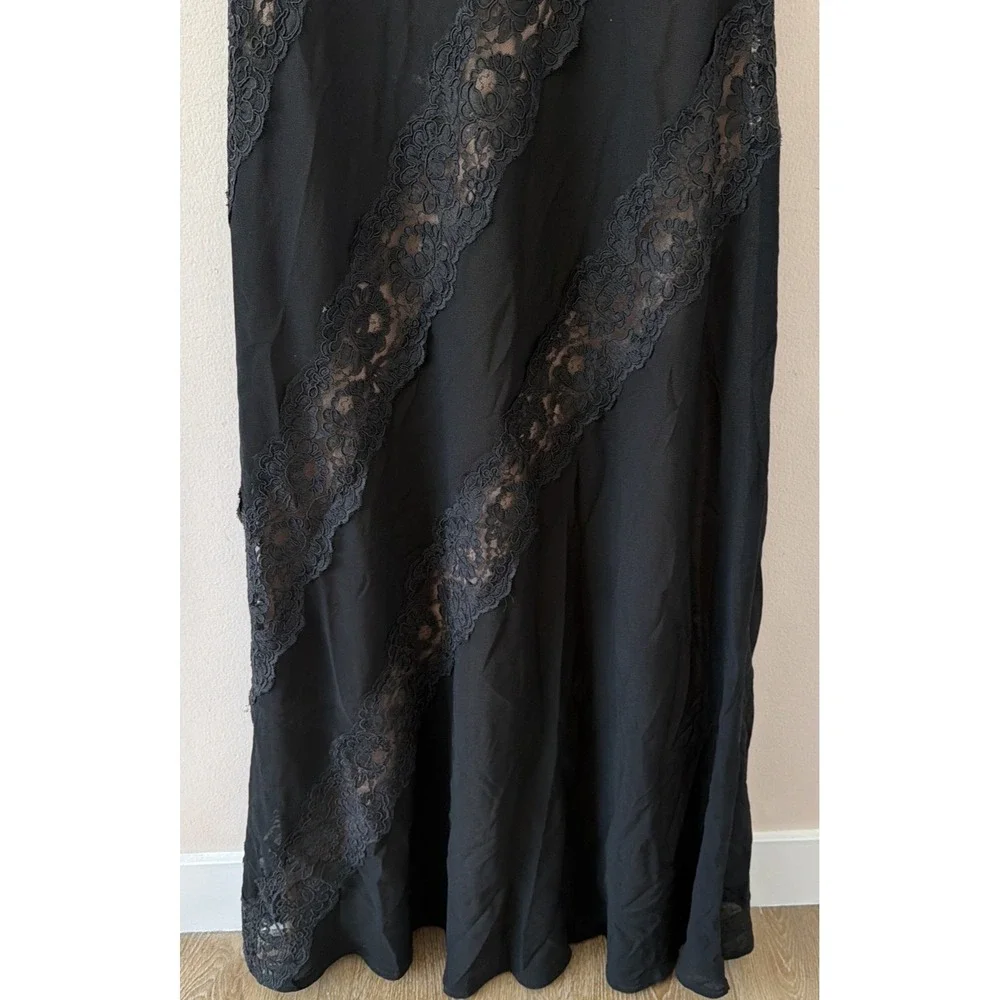 Vintage 90s Chetta B Evening Lace Dress Black Sz 8 Sherrie Bloom‎ Noviello
